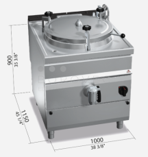 Dvouplášťový tlakový kotel Bertos E9P20IA