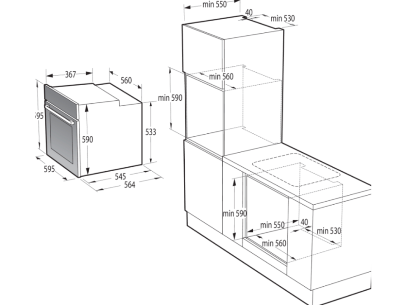 Vestavná trouba Gorenje BSA6747A04BGWI