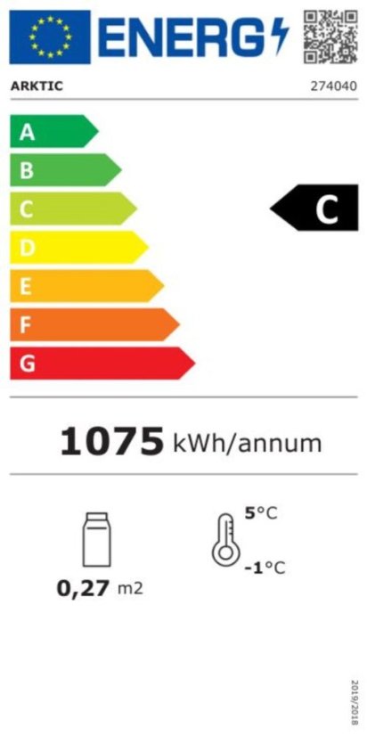 Stojan na Sushi, Arktic, Kapacita: 5x GN 1/2 (V)40 mm (včetně nádob)., Černá, 230V/190W, 420x1800x(H)265mm