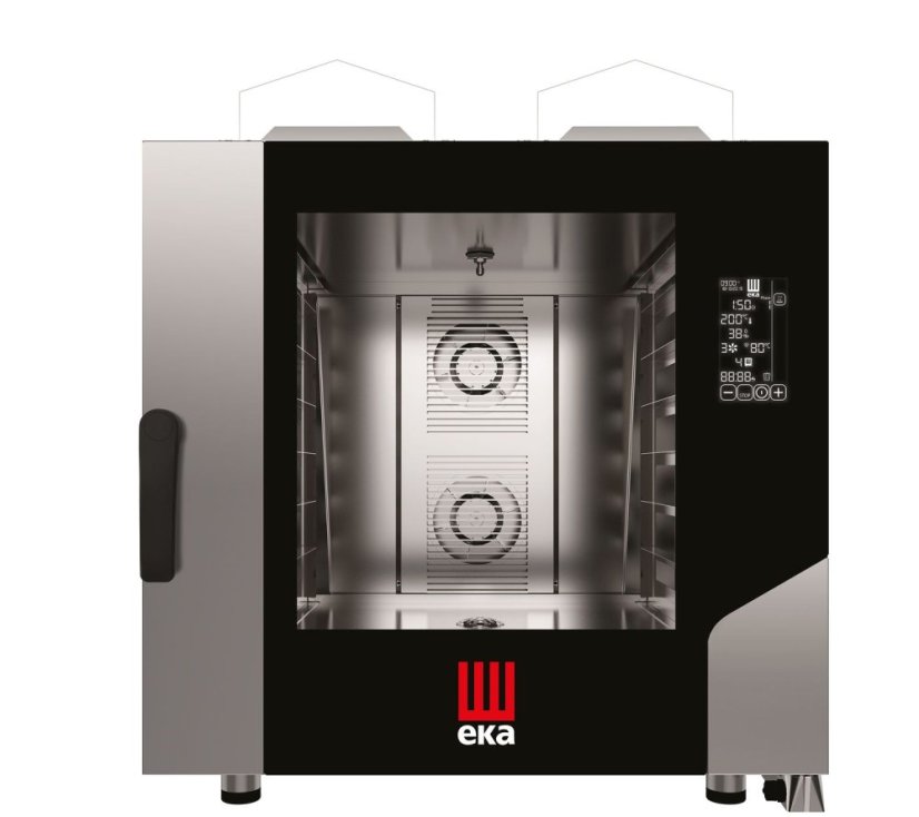 Konvektomat Millennial Black Mask Bakery 6x600x400 mm - ovládaná elektronicky, plynová, Tecnoeka, 230V/500W, 13,5kW, 850x1035x(H)951mm