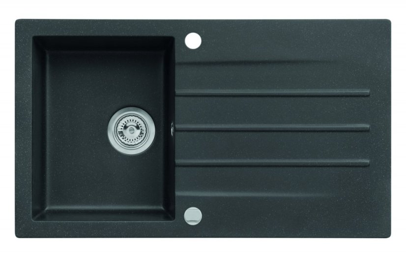 Alveus CORTINA 130 - 91-černá (860x500mm)+sifon pop-up F