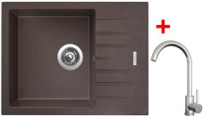 Sinks PERFECTO 650 Marone + ARCO celonerezová