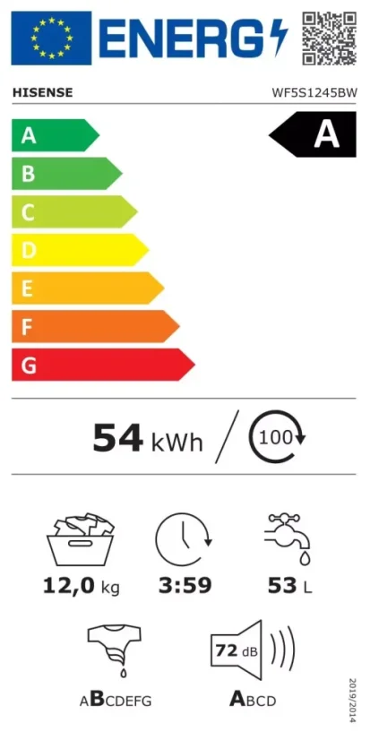 Pračka Hisense WF5S1245BW