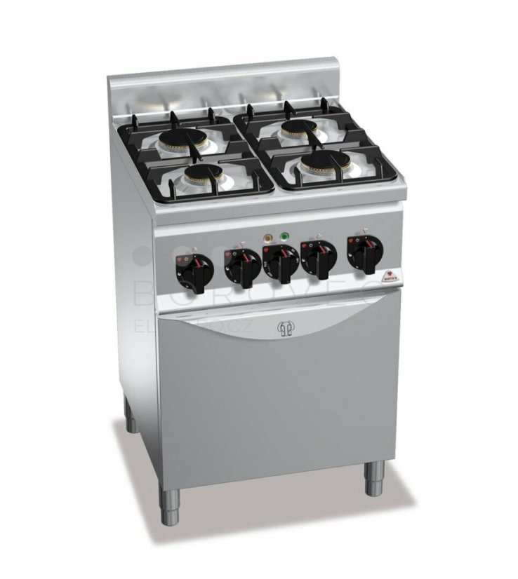 Plynový sporák Bertos G6F4PW+FE1 (22 kW) Plynový sporák Bertos G6F4PW+FE1 (22 kW)