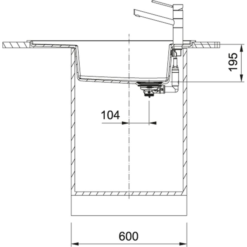 Franke FSG 611-88 matná černá Fresno Fragranit