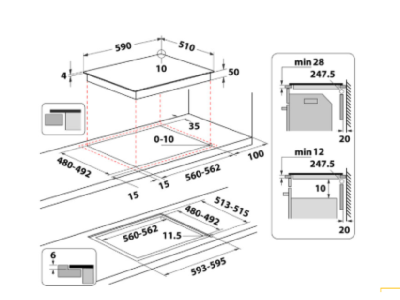 Indukční varná deska Whirlpool WTX6014DCF