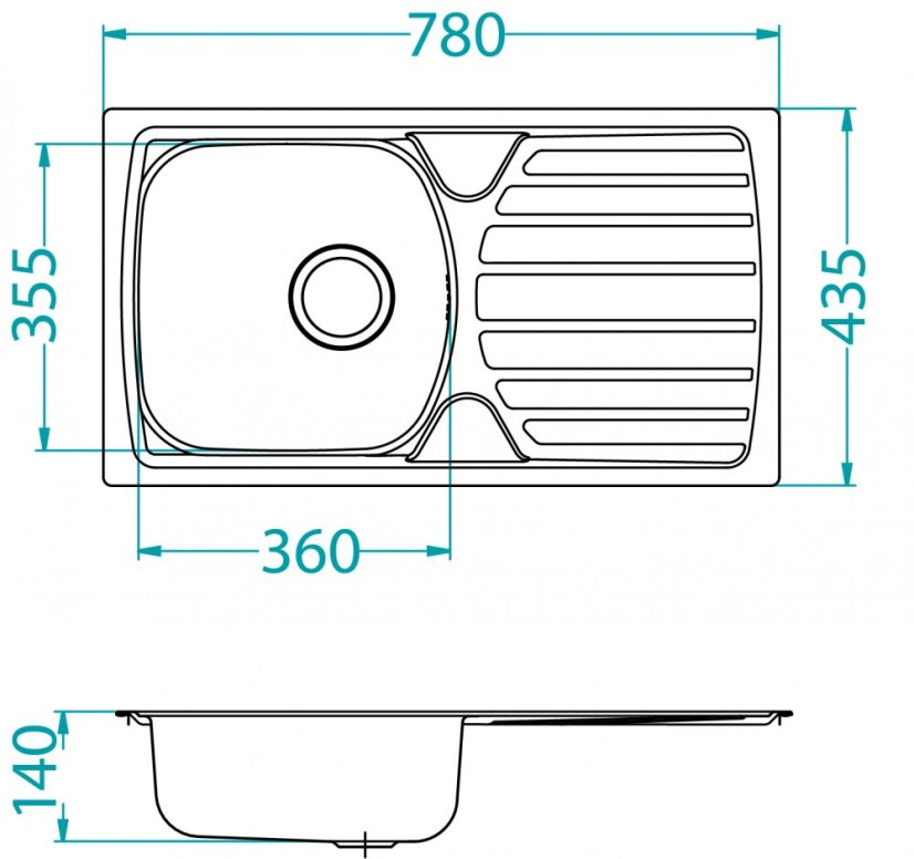 Alveus BASIC 170, 780x435 1x FI 114 ECO F new