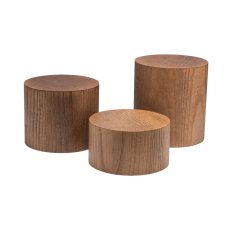 TOMGAST Podstavec kulatý, jasan, 223 × 180 mm