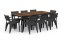 Zahradní stůl Keter Porto 200 walnut black steel