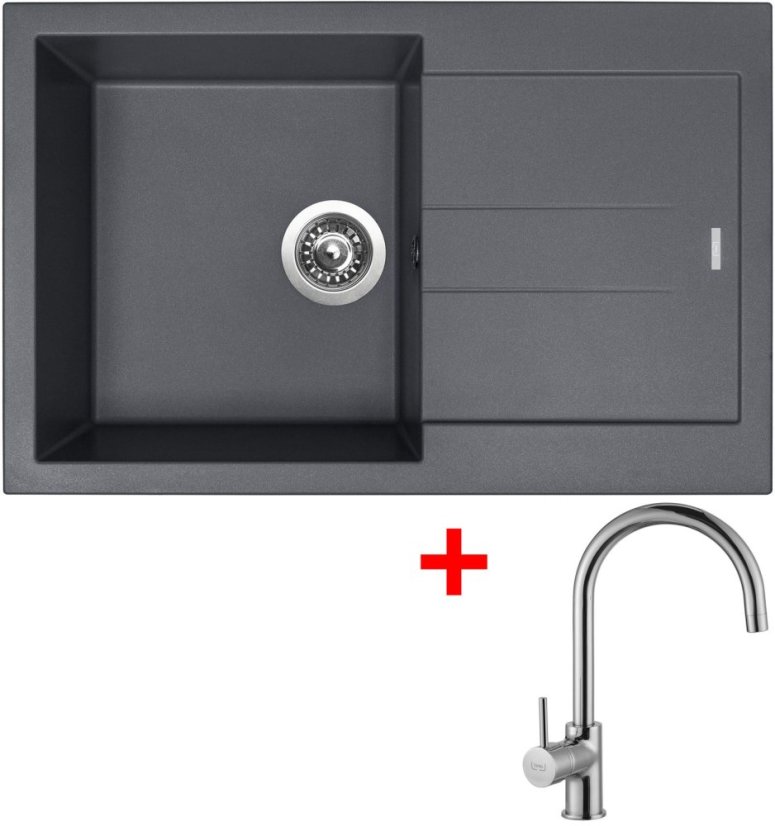 Sinks AMANDA 780 Titanium + Vitalia Sinks AMANDA 780 Titanium + Vitalia