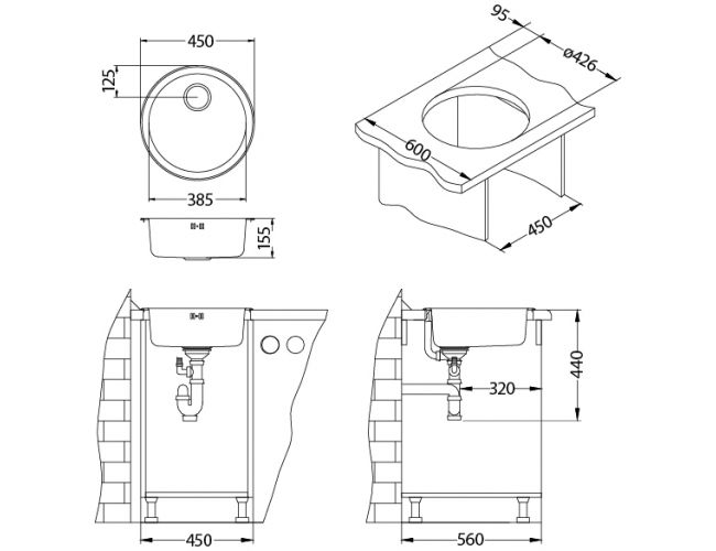 Alveus FORM 10, fi 114 VELKY OTVOR F
