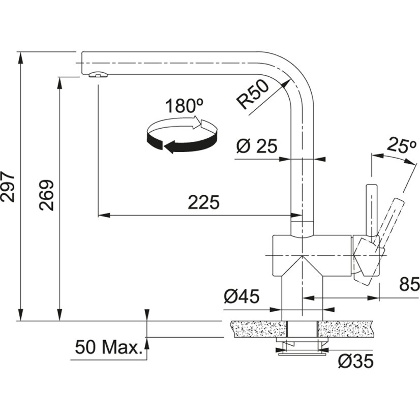 Franke FC 5489.501 ATLAS NEO SENSOR Celonerez