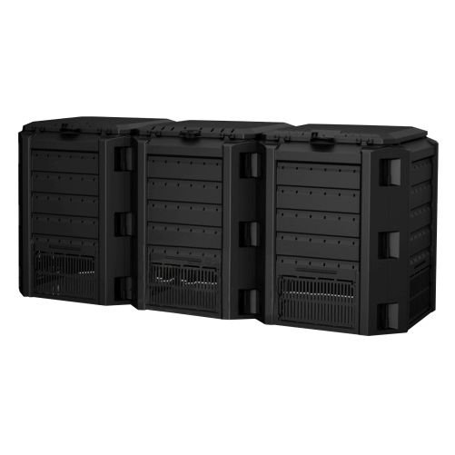 Kompostér Prosperplast COMPOGREEN 3x400 l černý Kompostér Prosperplast COMPOGREEN 3x400 l černý