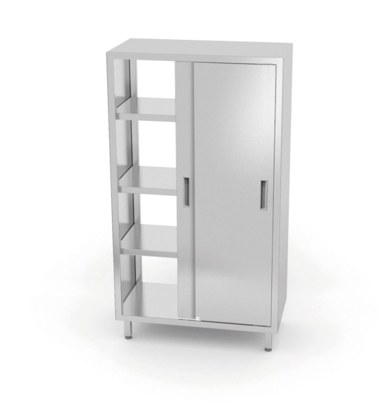 Průchozí skříňka s posuvnými dveřmi – přišroubovaná, HENDI, Kitchen Line, 800x700x(H)1800mm Průchozí skříňka s posuvnými dveřmi – přišroubovaná, HENDI, Kitchen Line, 800x700x(H)1800mm