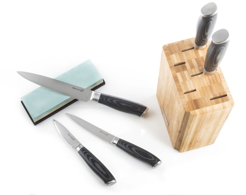 Blok na nože G21 Gourmet, bambusový pro 5 nožů
