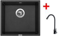 Sinks FRAME 457 Granblack + ELASTA černá matná
