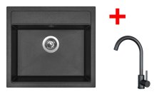 Sinks SOLO 560 Metalblack + ARCO černá matná