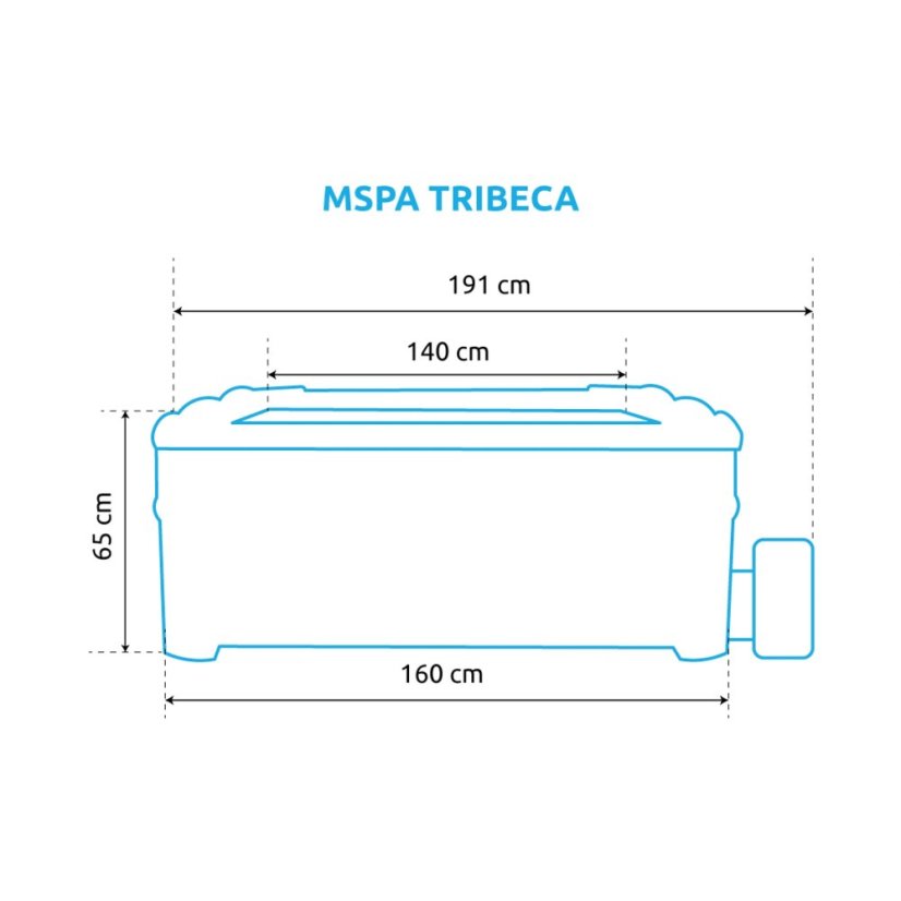 Nafukovací vířivka Marimex MSPA Tribeca F-TR062W s pevnou konstrukcí