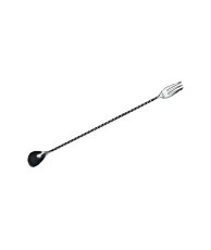 TOMGAST Lžička barmanská s vidličkou 50 cm, nerez
