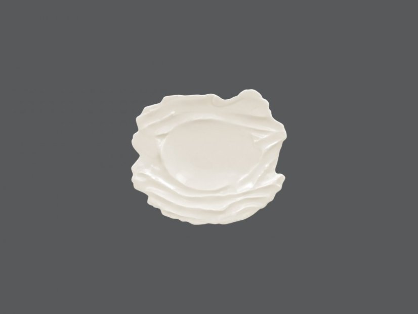 RAK Porcelain RAK Talíř reliéfní mělký 20 × 27 cm – bílá | RAK-STEP20 RAK Porcelain RAK Talíř reliéfní mělký 20 × 27 cm – bílá | RAK-STEP20