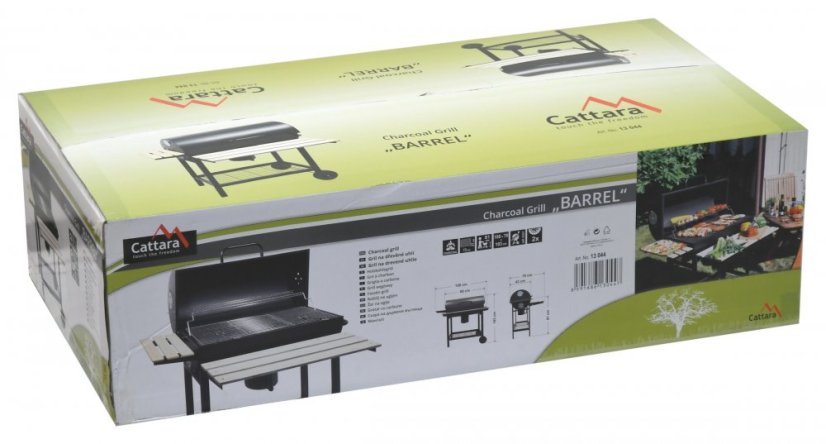 Cattara Gril BARREL na dřevěné uhlí