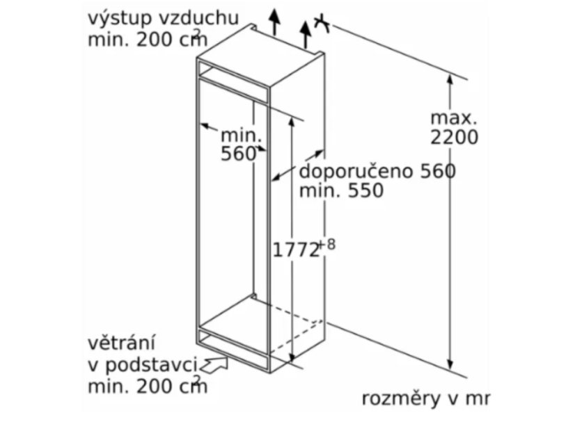 Vestavná chladnička Bosch KIN86ADD0