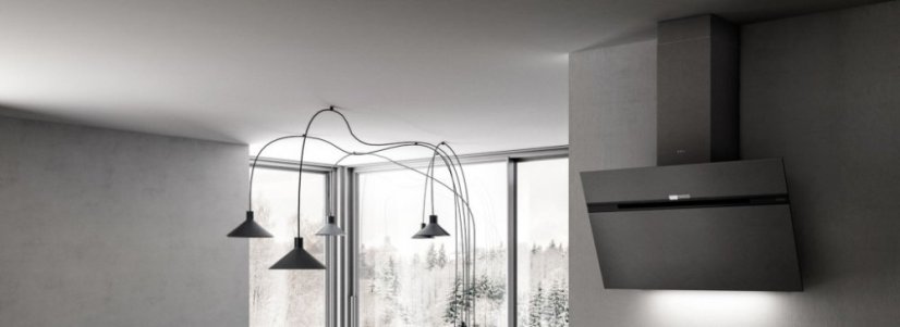 Komínová digestoř Elica STRIPE URBAN CAST IRON/A/90
