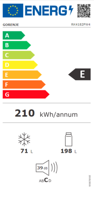 Kombinovaná chladnička Gorenje RK4182PW4