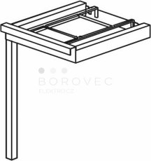 KROMO stůl automatický rohový 90° 700 x 610 x 900 mm