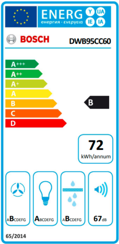 Komínová digestoř Bosch DWB95CC60