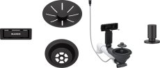 Odtoková sada 3 1" InFino pro jednu vaničku, přepad C-overflow, + táhlo, černá matná