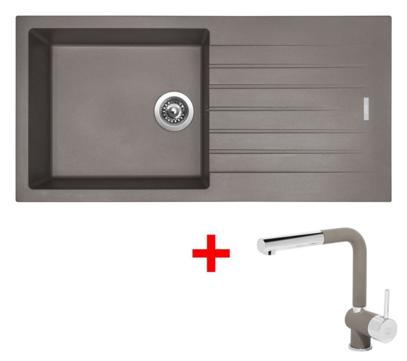 Sinks PERFECTO 1000 Truffle + Mix 3 P GR Sinks PERFECTO 1000 Truffle + Mix 3 P GR