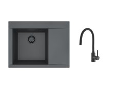 Alveus SET ALVEUS PURE-G 60 A90 LEVÝ BLACK EDITION + BATERIE MINTAS/91 - MATT