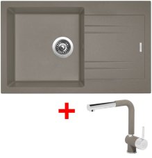 Sinks LINEA 780 Truffle + Mix 3 P GR