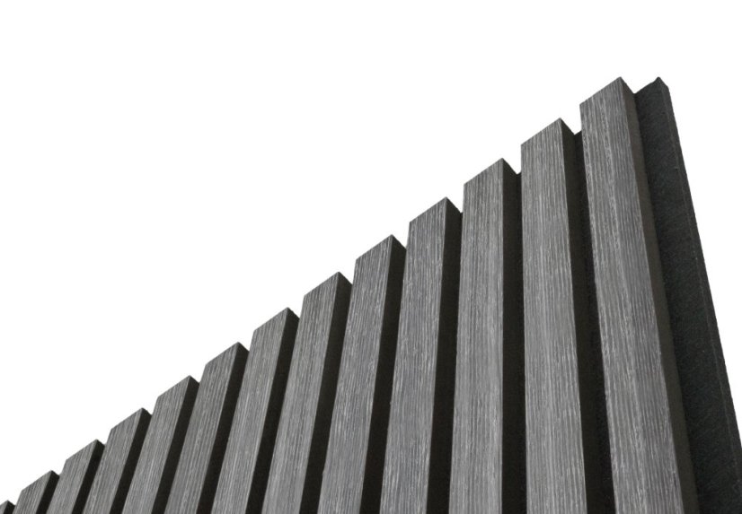 Akustický panel G21 270x60,5x2,1 cm, tmavě šedý dub