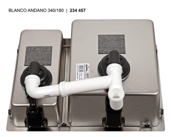 Blanco ANDANO 340/180 IF InFino Nerez hedvábný lesk dřez vlevo bez táhla