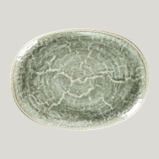 RAK Porcelain Krush talíř oválný 32 × 24 cm, zelený