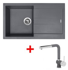 Sinks AMANDA 860 Titanium + Mix 3 P GR