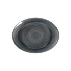 RAK Porcelain RAK Spot talíř oválný 36 x 27 cm, šedomodrý | RAK-SJDNNOP36