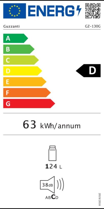 Chladicí vitrína Guzzanti GZ 130G