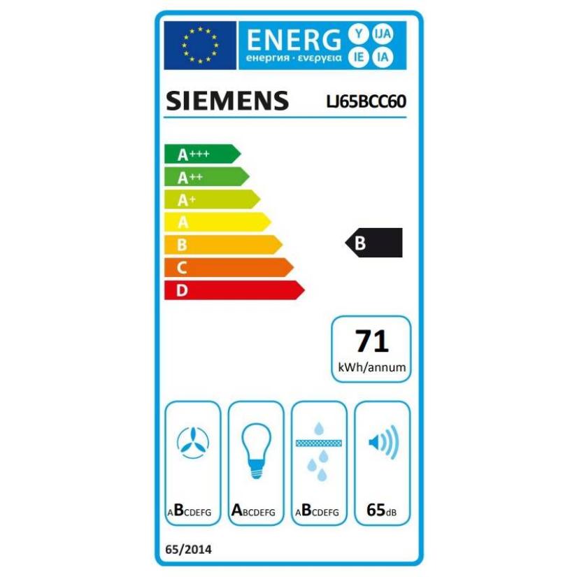 Vestavná digestoř Siemens LJ65BCC60