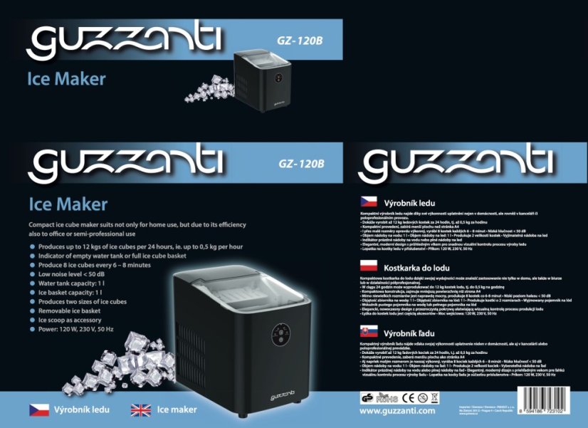 Výrobník ledu Guzzanti GZ 120B