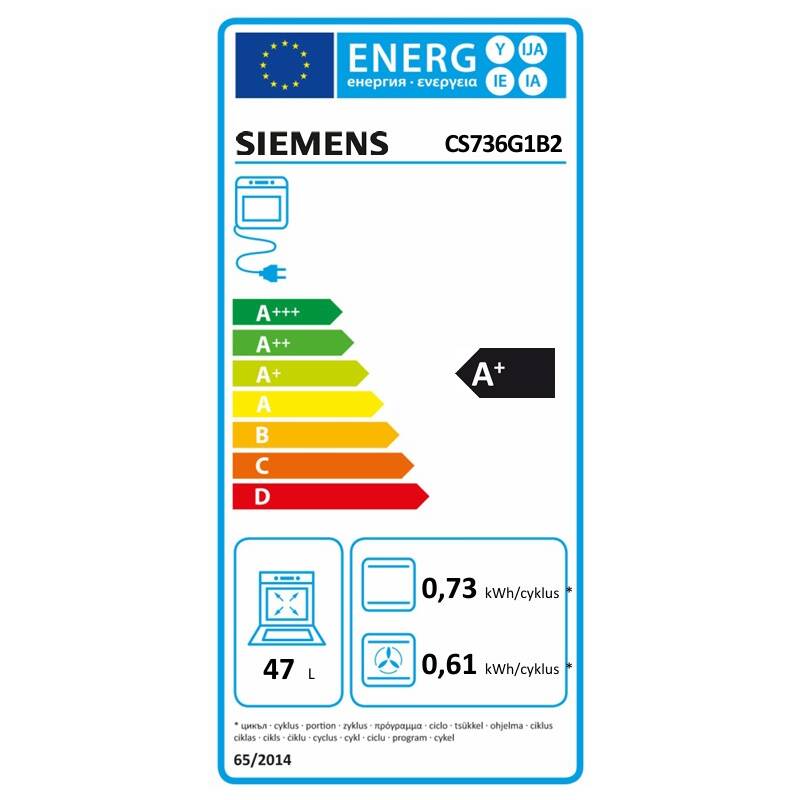 Vestavná parní trouba Siemens CS736G1B2