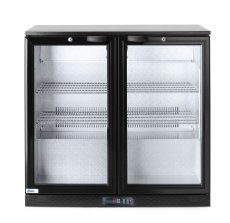 Zadní barová dvoudveřová chladnička, Arktic, 158L, Černá, 230V/160W, 900x530x(H)865mm
