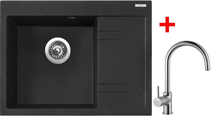 Sinks RIM 650 L Granblack + Vitalia Sinks RIM 650 L Granblack + Vitalia