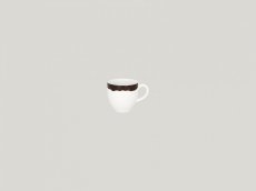 RAK Porcelain RAK Woodart šálek na espresso 9 cl – tmavě hnědá | RAK-WDCLCU09OB
