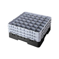 Cambro Koš Camrack 36 pozic, výška sklenice 21,6 cm - Černá