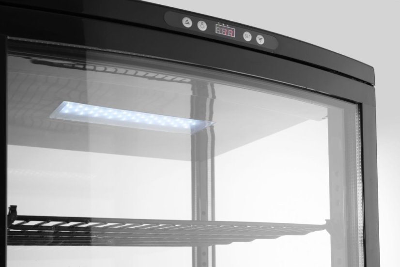 Chlazená skříň displeje, 270 l, Arktic, Černá, 230V/290W, 520x550x(H)1870mm