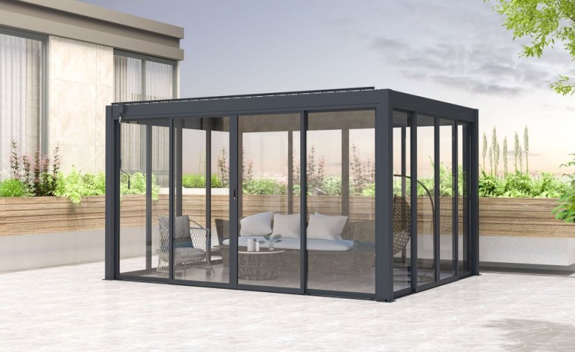 Příslušenství G21 posuvná zástěna 2,8x2 m pro pergoly Austin