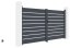 Brána G21 Reno 350x176 cm dvoukřídlá, antracitová